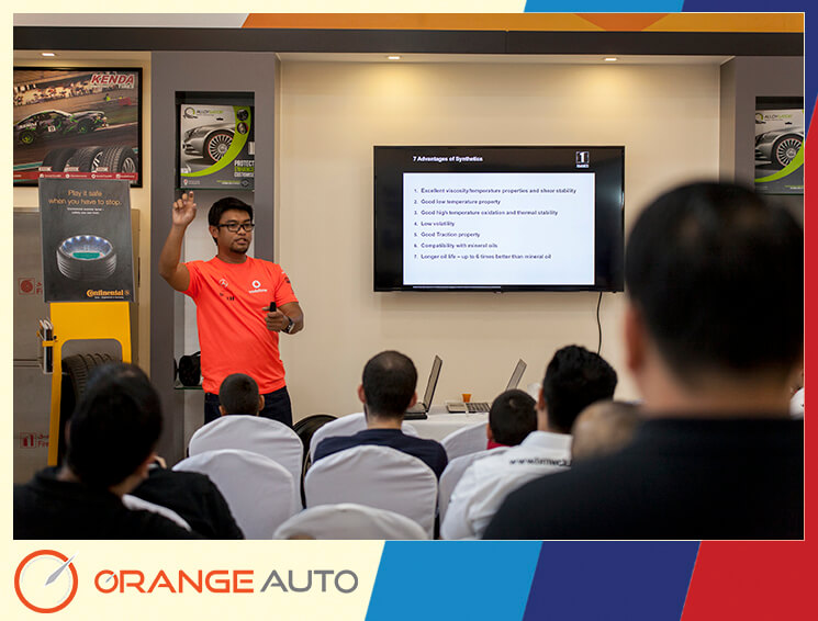Presentation at Orange Auto center Dubai