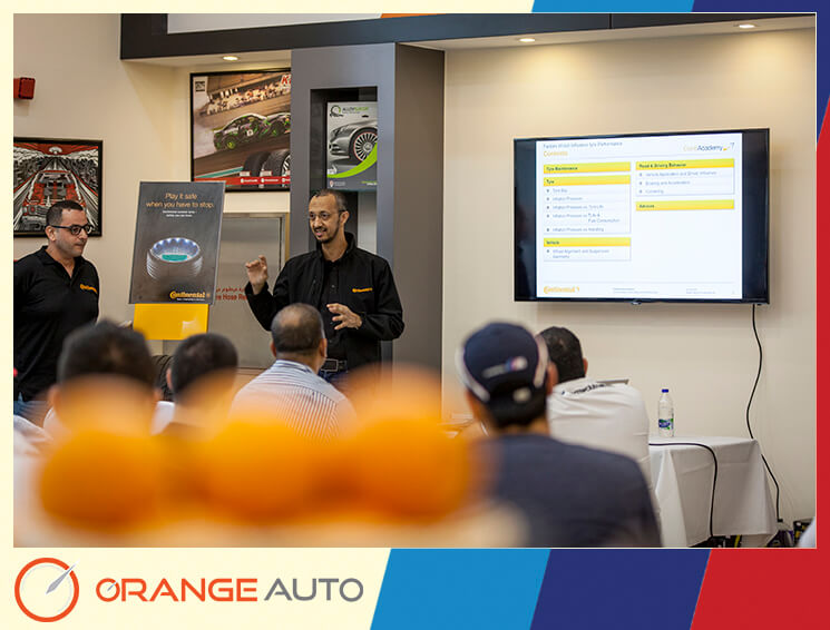 Quiz presentation at Orange Auto center