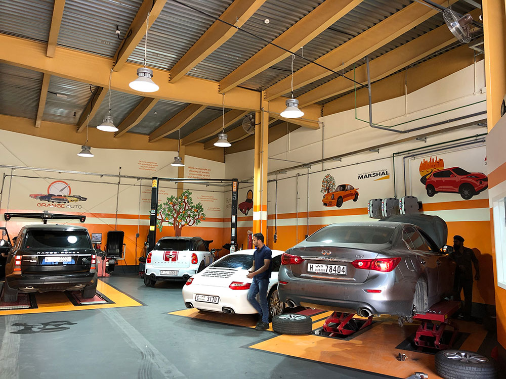 Infinity at Orange Auto car garage services Dubai