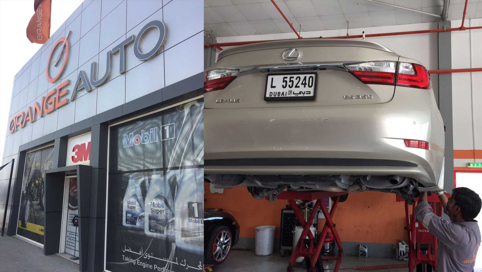 Lexus at Orange Auto car garage services Dubai