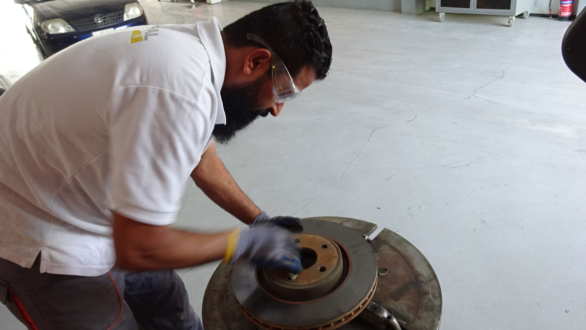 Rims repair at Orange Auto in Dubai