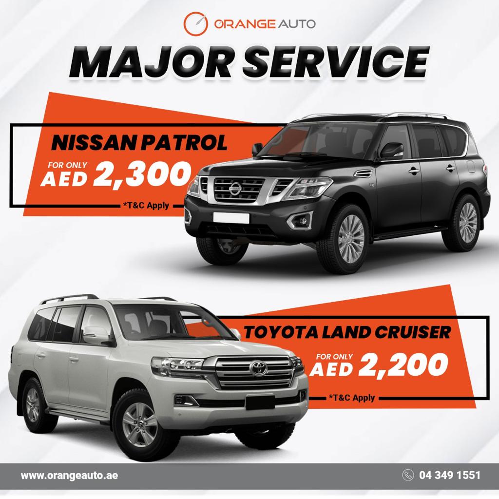 Major Service special offer - Nissan & Toyota