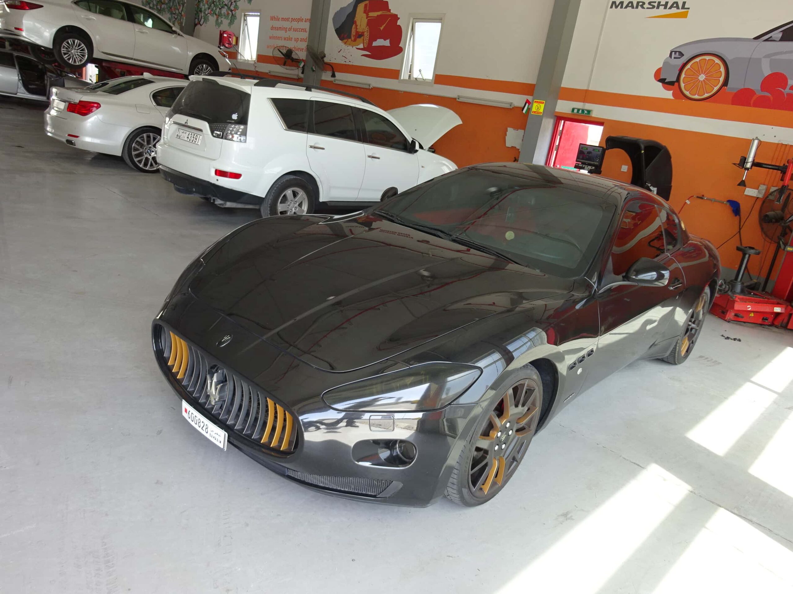 Maserati garage in Dubai